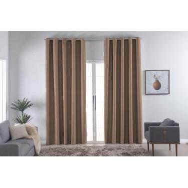 Imagem de Cortina Blackout Tecido 2,80m x 2,30m - Davy Enxovais, Avelã