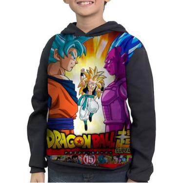 Imagem de Casaco Moletom Infantil Dragon Ball Super Gohan Goku - smoke, Preto, 8