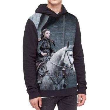 Imagem de Moletom Com Capuz Game Of Thrones Ref:207 - smoke, Preto, GG