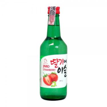 Imagem de Soju Bebida Coreana Morango Strawberry 360ml - Jinro / Lotte chum Chur