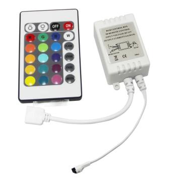 Imagem de kit 10 Controlador Controle Fita Led Rgb 5050 3528 Atacado