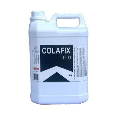 Imagem de Cola PVA Branca Extra Colafix 1200 Para Papelão Madeira 5Kg