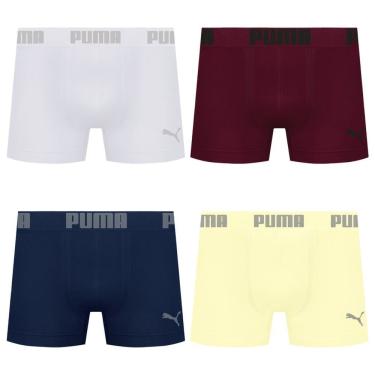 Imagem de Kit 4 Cuecas Puma Boxer Sem Costura Masculina