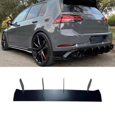 Imagem de Spoiler traseiro do carro com modificação do difusor de lábio compatível com Golf MK7.5 GTI TCR protetor de para-choque capa acessórios de carro (spoiler de para-choque traseiro)