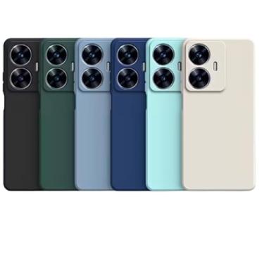 Imagem de Capa Capinha Compatível Realme C55 Silicone Aveludada Ultra Fina e Resistente (AZUL BEBÊ)