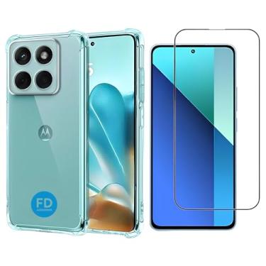 Imagem de Kit Capinha Capa para Motorola Edge 60 Pro Anti-Impacto Premium Transparente + Película de Cerâmica 9D – FD Acessórios.