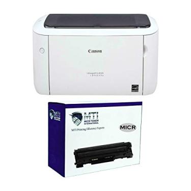 Imagem de Pacote de impressora de tinta magnética com 1 cartucho de toner MICR Toner Internacional ImageClass LBP6030W com 1 Canon 125 CRG-125 modificado OEM MICR (iniciante 500 Yield)