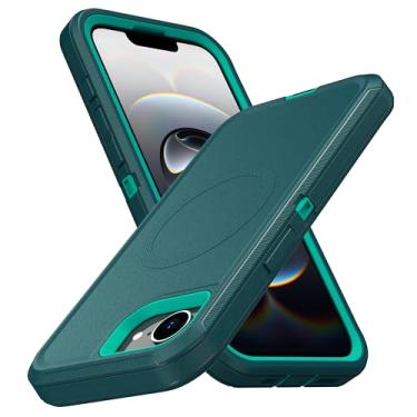 Imagem de MXX Capa compatível com iPhone 2025, capa protetora de 3 camadas, superprotetora, resistente, resistente, à prova de choque e poeira, projetada para capa de telefone de 4ª geração de 6,1 polegadas