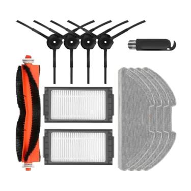 Imagem de Main/Side Brush Hepa Filter Mop Cloths Main Brush Cover Compatible With XiaoMi Mijia Robot Vacuum-Mop Pro / 2 Pro / MJSTS1 Spare Parts(Pink)