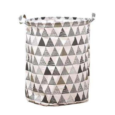 Imagem de Cesto Organizador Multiuso Dobrável–Impermeável, Compacto e Resistente – Ideal para Roupa Suja, (Montanhas)