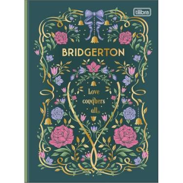Imagem de Caderno Bridgerton Colegial Brochura TILIBRA - 160 Folhas (Verde)