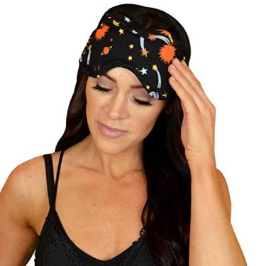 Imagem de Almofada de olhos de lavanda Aromaterapia Nature's Approach com suporte de cetim Herbal Pack, Celestial Black