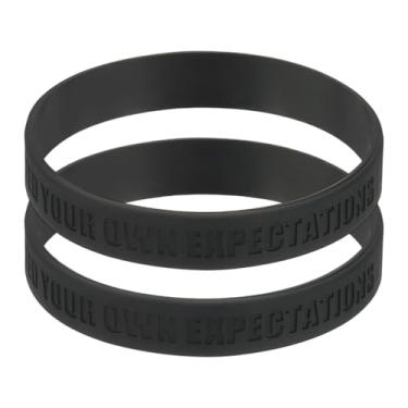 Imagem de PATIKIL 2 pulseiras motivacionais Nothing Impossible, pulseiras personalizadas com texto, pulseiras de silicone, pulseiras de borracha personalizadas para exercícios de fitness, exercícios, basquete