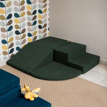 Imagem de Play Kids com 4 Módulos – Tecido Macio para Brincadeiras e Desenvolvimento - Little Duck (Verde, Cotele)