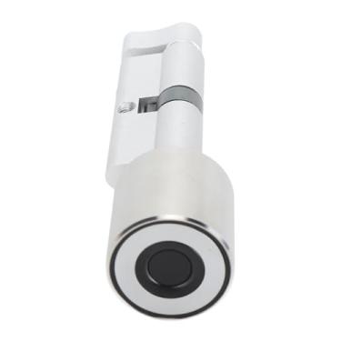 Imagem de Asixxsix Fechadura biométrica de porta com impressão digital, reconhecimento rápido, baixo consumo de energia e controle por aplicativo. Ideal para quartos e residências.