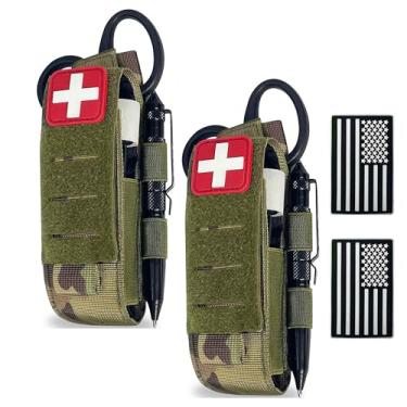 Imagem de Molle Tq Pouch Suporte de torniquete e bolsa tática para cisalhamento médico para trauma MOLLE PALS Loop de cinto EMT EMS
