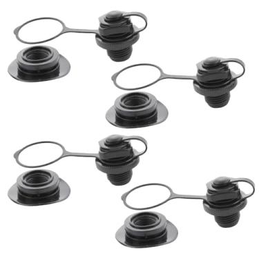 Imagem de TWZKXC Válvula de ar inflável de barco de 0,94" (24 mm), pacote com 8 boston, bocal de inflação, parafuso de substituição de enchimento unidirecional para barcos infláveis e piscinas de borracha