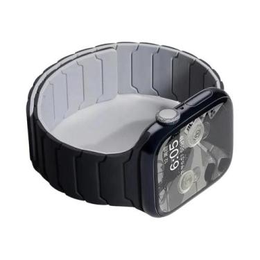 Imagem de Pulseira Ultra Magnética De Silicone Para Apple Watch Série 9 8 7 6 SE