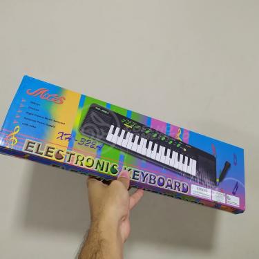 Imagem de Mini Teclado Infantil32 TeclasKaraokê E Microfone A Pilha