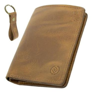 Imagem de Carteira Masculina De Couro Porta Cartão Cédulas Cnh Na Caixa ref.030 