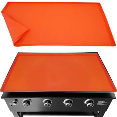 Imagem de Tapete de Churrasco Silicone Alta Resistência para Acessórios Grelha 36 Protetor Deck Reutilizáveis Grau Alimentar