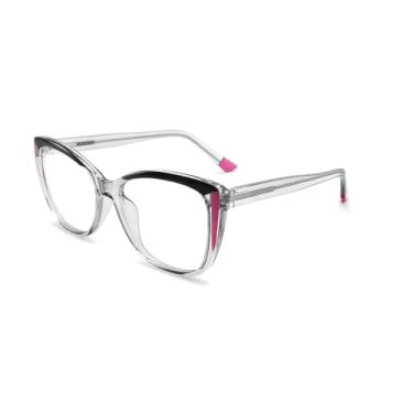 Imagem de Armação de óculos unissex de acetato para mulheres e homens, armação leve para uso diário