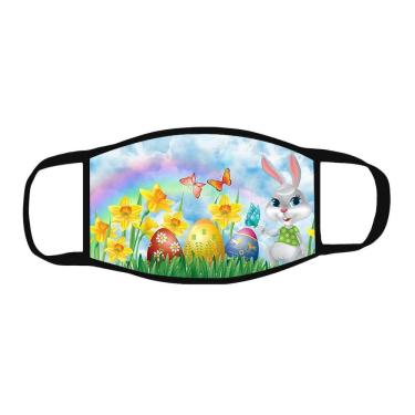 Imagem de Máscara facial de Páscoa à prova de sol, lavável, respirável, reutilizável