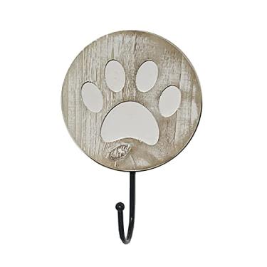 Imagem de Cabide montado na parede ganchos para parede estilo vintage pata de cachorro montado na parede suporte rústico de trela de casa de fazenda ganchos para pendurar na parede cabideiro montado na parede