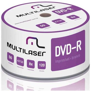 Imagem de Mídia Multilaser Dvd-R Printable 08X 4.7 Gb - DV052