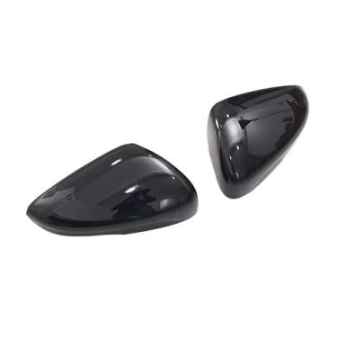 Imagem de Capa de espelho retrovisor para Focus Mk4 2019-2023 preto/padrão de carbono versão da tampa do espelho lateral acessórios do carro capa traseira externa (par de padrão de carbono)