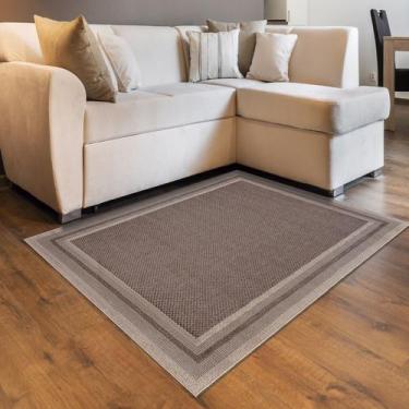 Imagem de Tapete eco nature 3,00 x 4,00 sala quarto moderno fácil lavagem resist