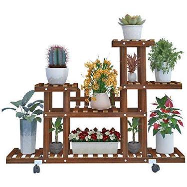 Imagem de U5GAAALPPQ9 Suporte de plantas, pequeno suporte de flores, suporte de plantas, suporte de vaso de flores, suporte para vasos para ambientes internos e externos, jardim, pátio, sala de estar, decoração