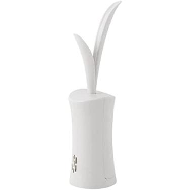 Imagem de Escova de vaso sanitário, conjunto de escova de vaso sanitário, conjunto de suporte de escova de limpeza de banheiro criativo em forma de grama ferramenta de arte acessórios de decoração de banheiro