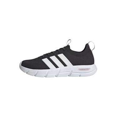 Imagem de adidas Cloudfoam Flex-Slounge Tênis feminino, Preto/Branco/Quase Rosa, 39