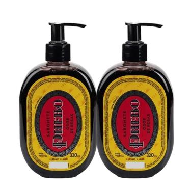 Imagem de Kit 2 Sabonete Líquido Odor De Rosas Phebo Glicerina 320m