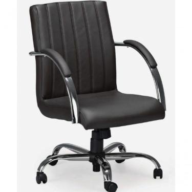 Imagem de Cadeira Escritório Giratória Work Presidente Preta Cromada 100% Nacional