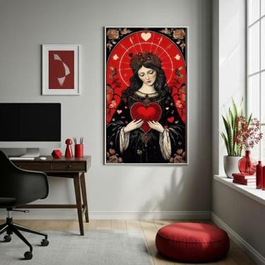 Imagem de Quadro Decor Mulher Amor 70X50Cm Mold Branca - Quadros On-Line