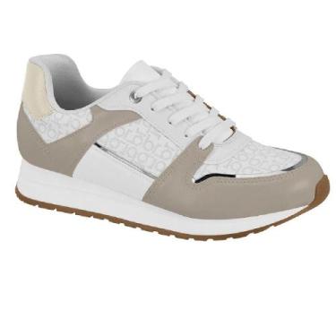 Imagem de Tenis beira rio casual ref 4339.103.31301 feminino, 38, Branco, Cinza