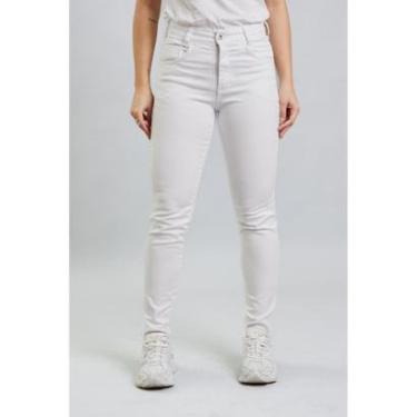 Imagem de Calça Sarja Branca Feminina Enfermagem Uniforme de Trabalho-Feminino