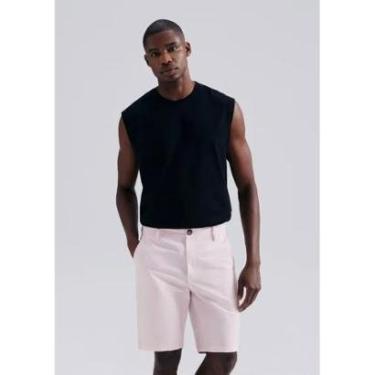 Imagem de Bermuda Original Hering Sarja Chino Rosa Claro - KTVG3WSII-Masculino