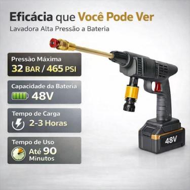Imagem de Lavadora Lava Jato Portátil Pressão 2 Baterias 48v + Maleta - VAP Sem 