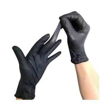 Imagem de Luvas De Nitrilo Impermeáveis E Duráveis, 100 Unidades, Descartáveis P