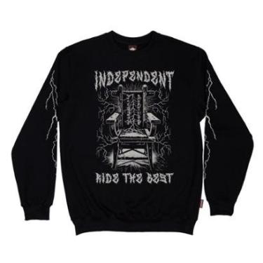 Imagem de Moletom Independent Careca RTB Lightining Crew - Preto-Masculino
