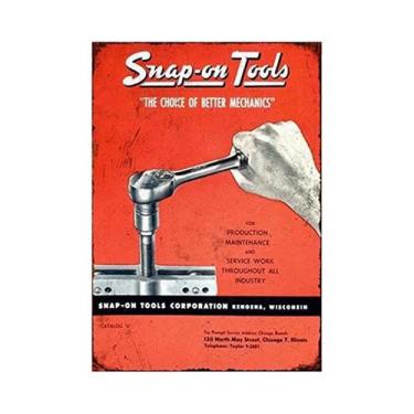 Imagem de Placas De Metal Vintage Decorativas De Parede Com Ferramentas, Pintura