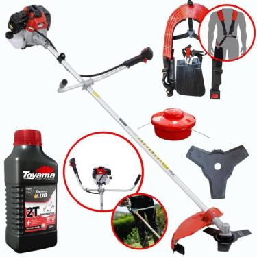 Imagem de Roçadeira Á Gasolina RT43L Toyama 43cc 1,7HP Com ÓLEO 2 Tempos Robusta de Alta Potência e Performance Ideal Para Manutenção de Rodovias