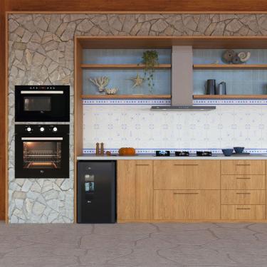 Imagem de Forno Eletrico Fischer Infinity Embutir 78L Com Grill Preto