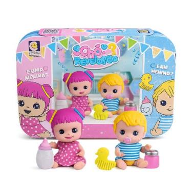 Imagem de Brinquedo Chá Revelação Bebê Cotiplás Kit Maletinha Infantil