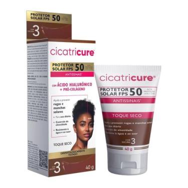 Imagem de Protetor Solar Cicatricure Facial FPS50 Antissinais 40g - Escuro