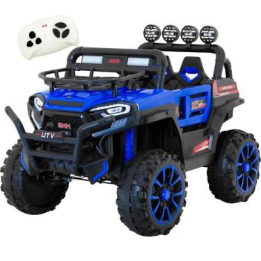 Imagem de Quadriciclo Eletrico Biemme Off Road 4X4 Azul 12V Controle