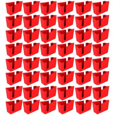 Imagem de Kit 48 Suportes Porta Guardanapos de Mesa Trio Crippa Vermelho Lanchonete Restaurante